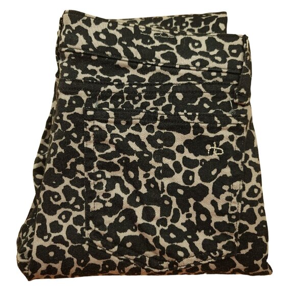 Rag & Bone Womens 28 Jeans Leopard Print Amoeba Pants Skinny Mid Rise - Picture 11 of 13